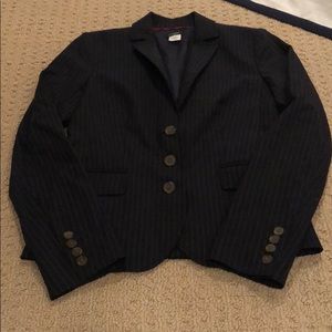 J.crew navy pinstripe suit